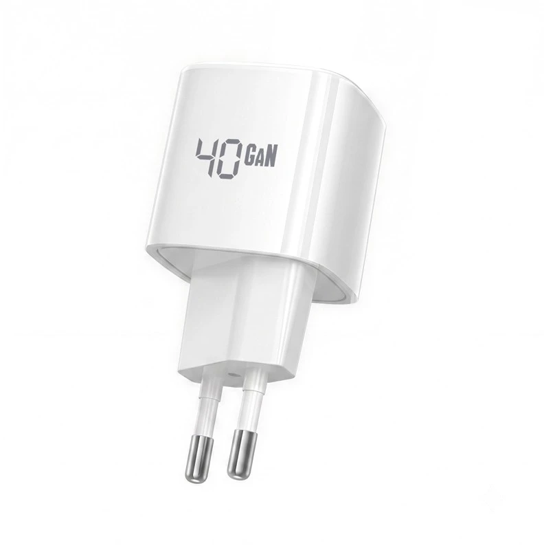Įkroviklis Crong Crong NEO GaN Charger - Įkroviklis USB-C 40W PD 3.2 su AVS (balta)
