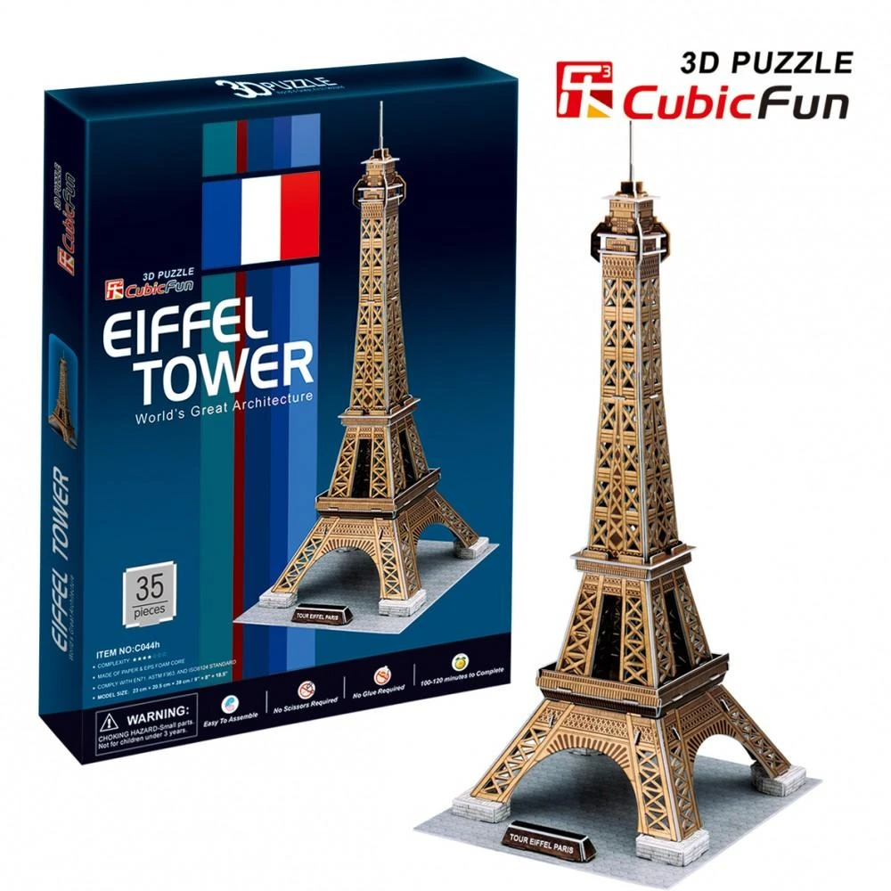 CUBICFUN 3D dėlionė „Eifelio bokštas“