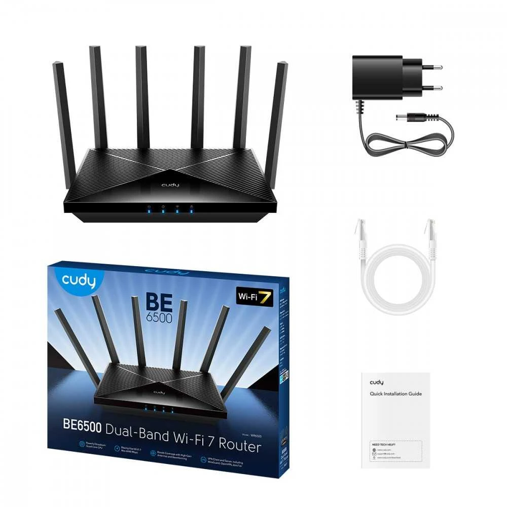 Maršrutizatorius cudy wr6500h 2.5g wi-fi 7