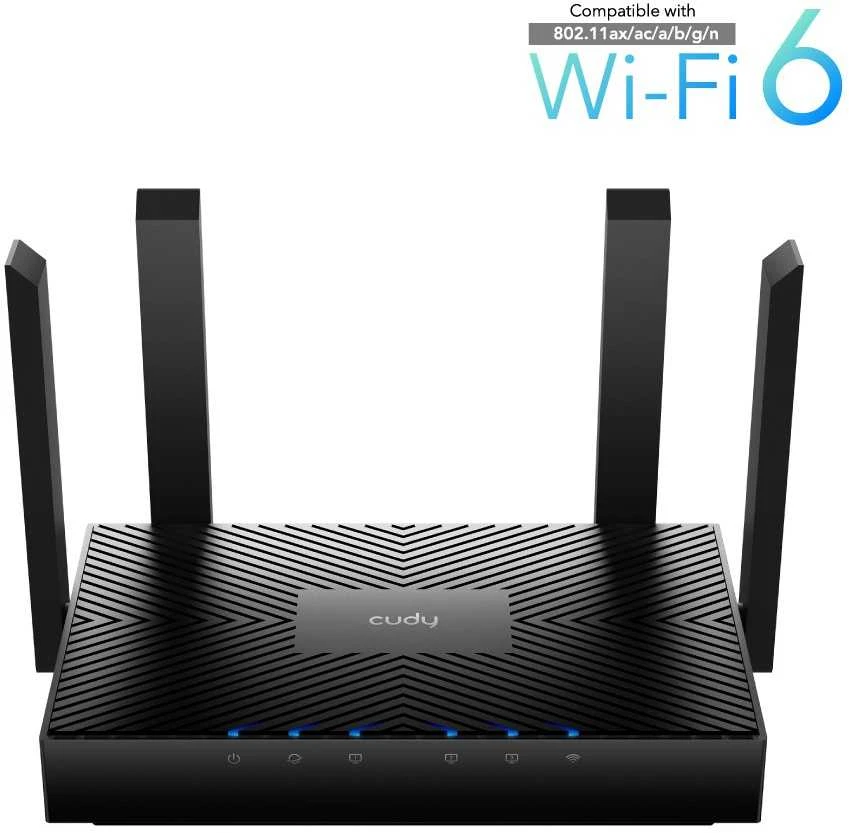 Belaidis Maršrutizatorius - Cudy WR3000 Gigabit Dual-Band 2.4/5 GHz Juodas