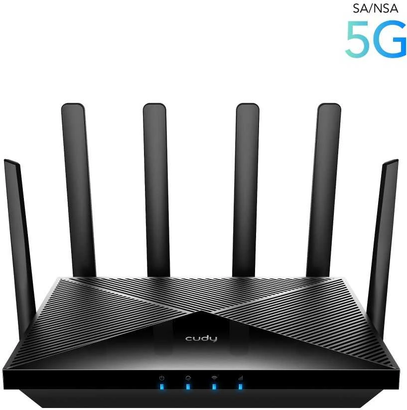 Maršrutizatorius cudy p5_eu lan gigabit ax3000 wifi 6 mesh 5g dual sim
