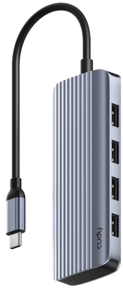 Cudy UH500 laptop dock/port replicator USB 3.2 Gen 1 (3.1 Gen 1) Type-C Pilkas, Sidabrinis