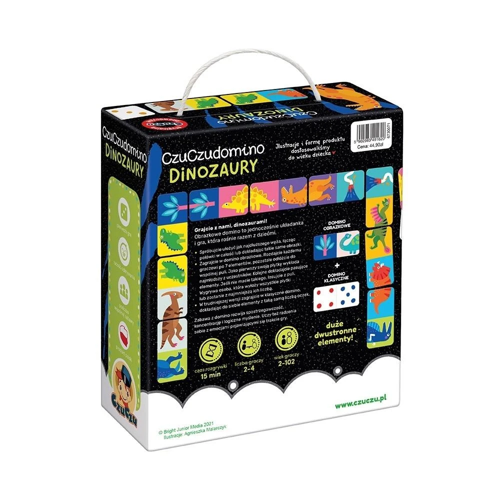 Czuczu dėlionės žaidimas domino dinozaurai 28ELE