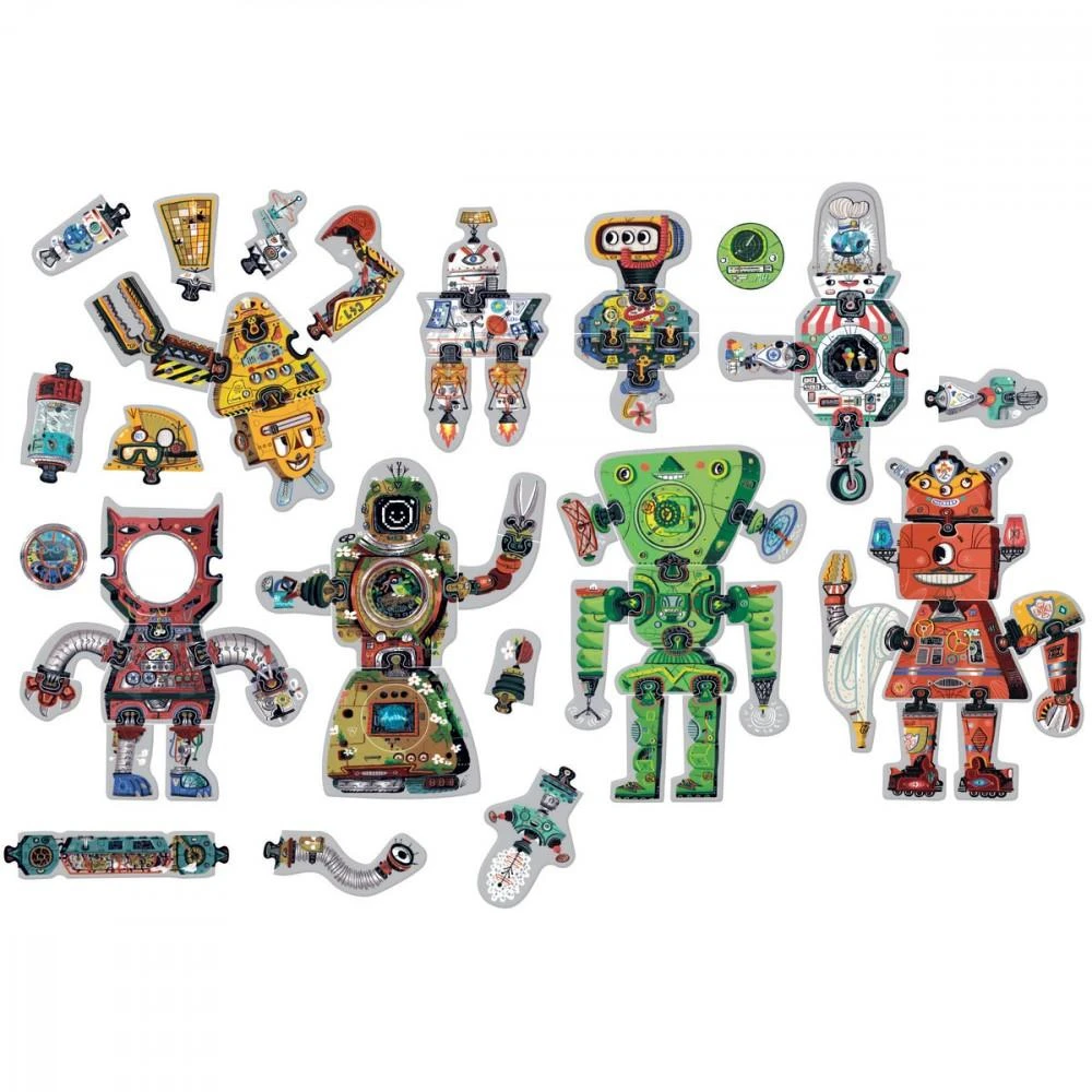 Dėlionė CzuCzu 6843762 Puzzle 65 vnt. Robotai 3+