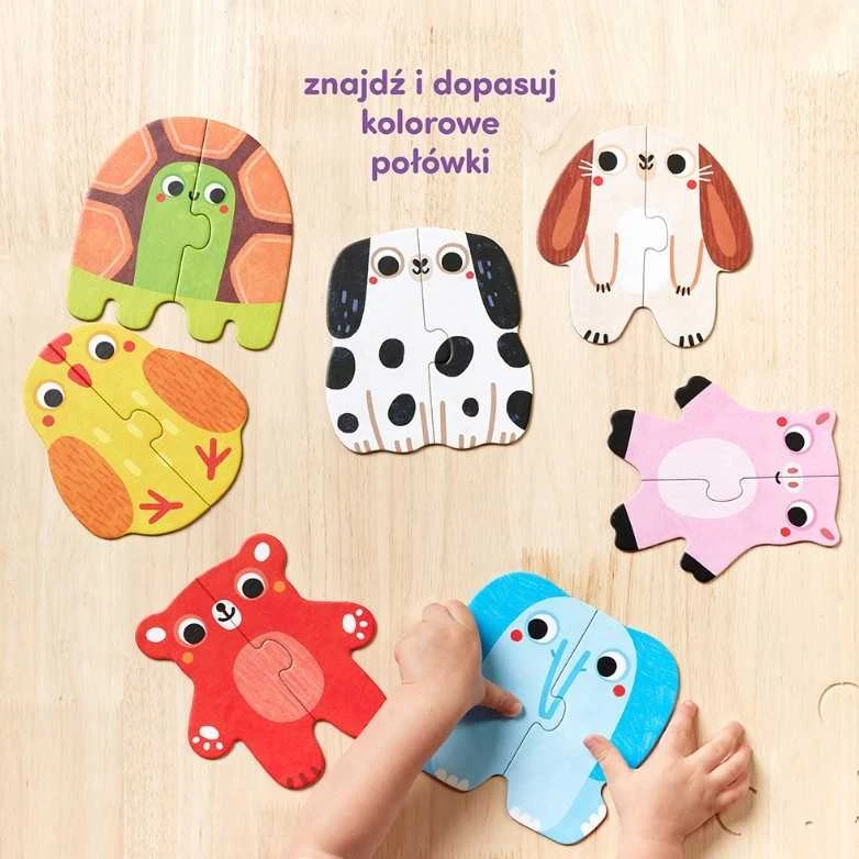 Dėlionė CzuCzu Mano pirmieji gyvūnų galvosūkiai vaikams nuo 15 mėnesių