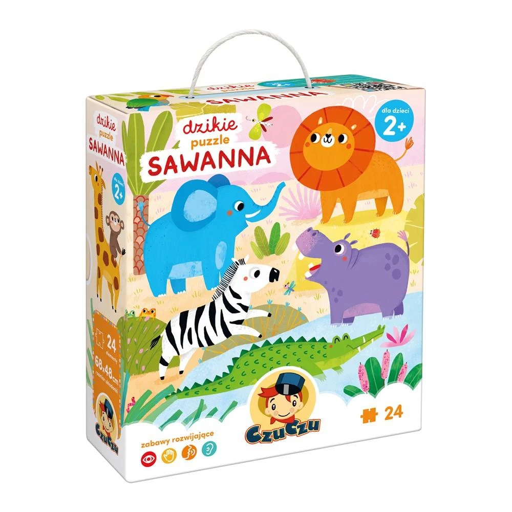 CzuCzu Dėlionė 24 vnt. - Laukinė savana