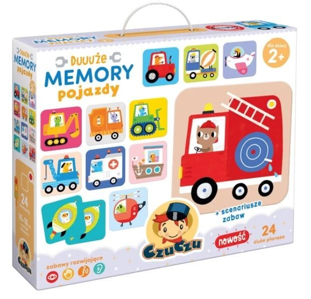 CzuCzu Duuuże Memory Vehicles mokomasis žaidimas ZA4074
