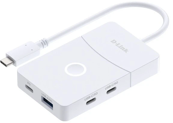 D-Link Hub usb-c 5-w-1 su bezprzewodowym hdmi dup-501