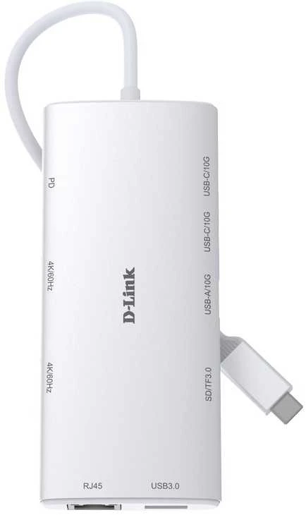 Šakotuvas D-LINK 10in1 USB-C prijungimo stotelė