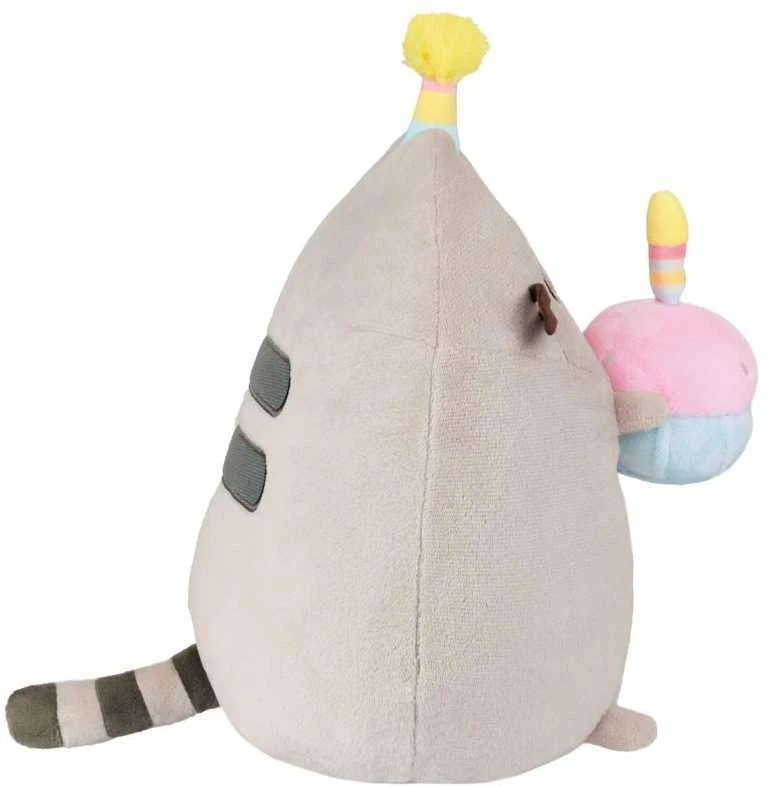 Pusheen - Pluszowa maskotka w czapeczce urodzinowej i tortem 24 cm