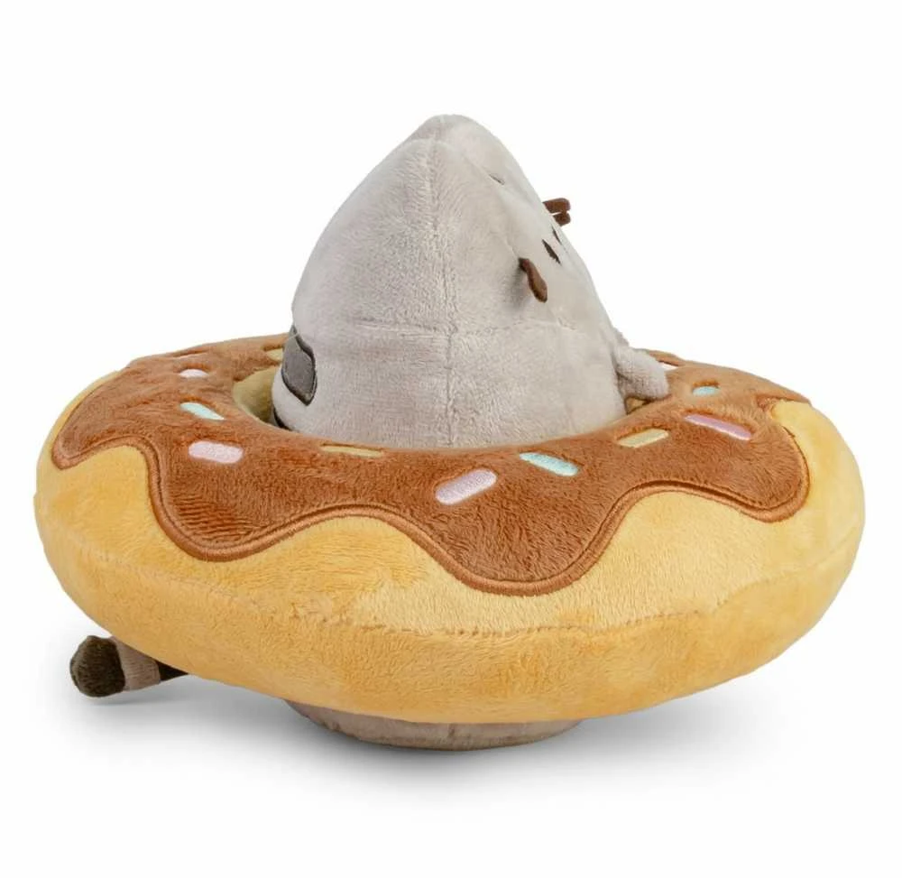 Pusheen - Pliušinis Pusheen talismanas šokoladiniame spurgos formos žaisliuke, 21 x 13 cm