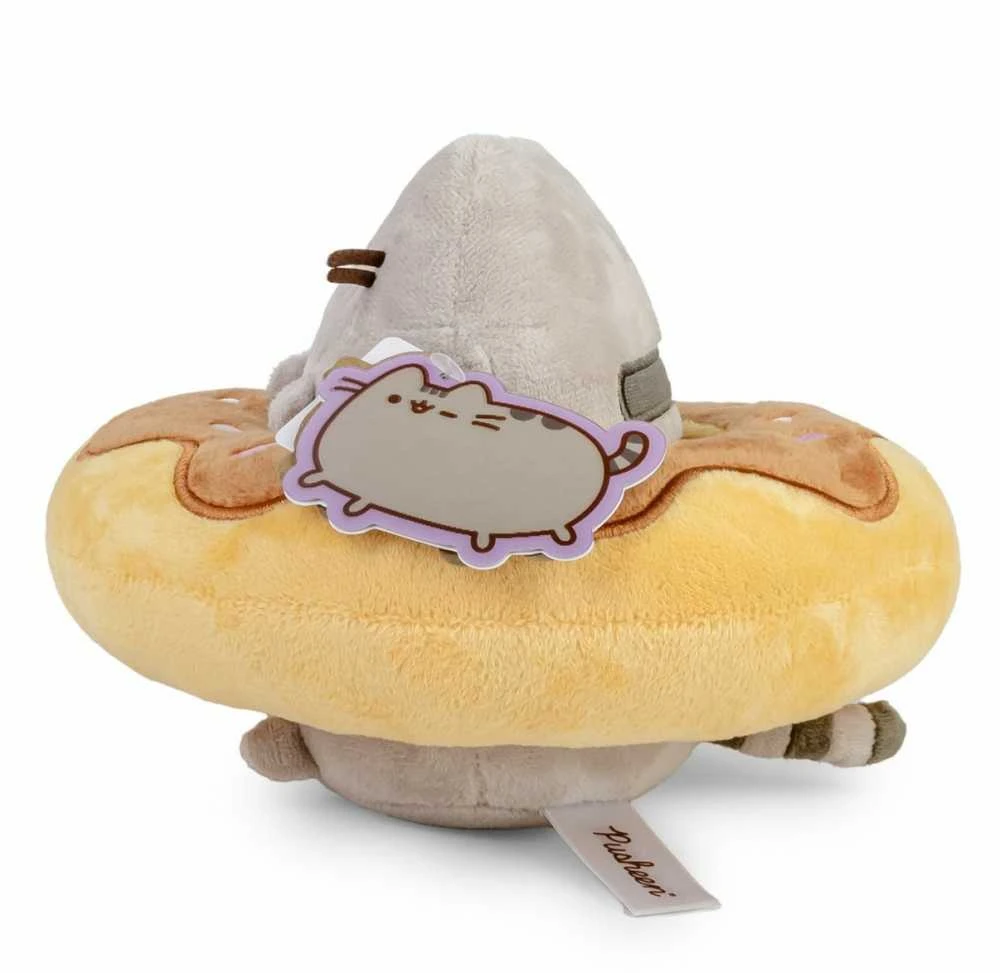 Pusheen - Pliušinis Pusheen talismanas šokoladiniame spurgos formos žaisliuke, 21 x 13 cm