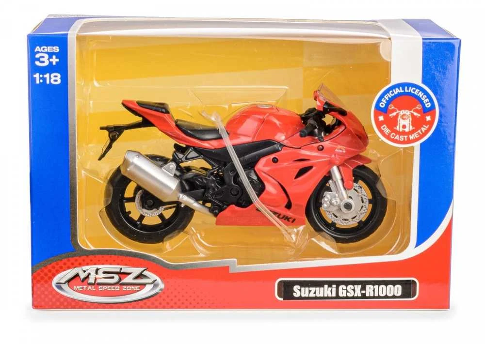 Daffi Model MSZ 1:18 Suzuki GSX-R1000 raudona 33174