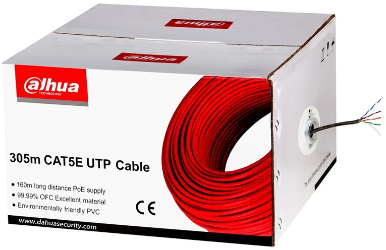Dahua Kamera Dahua Technology PFM920I-5EUN tinklo kabelis Baltas 305 m Cat5e U/UTP (UTP)