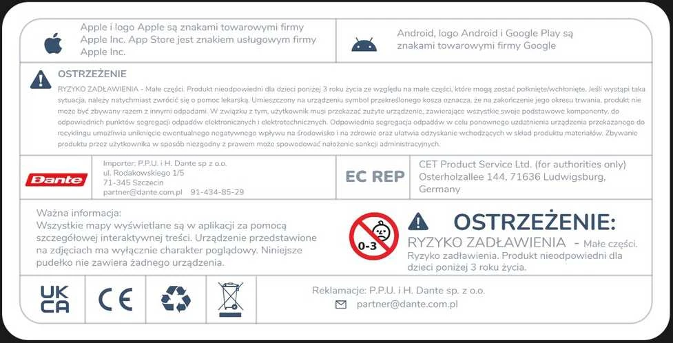 Dante Interaktyvus edukacinis žemėlapis Orboot explorer
