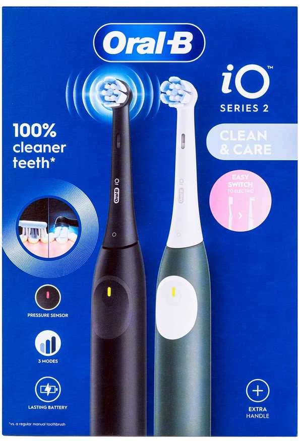 Dantų šepetėlis Oral-B iO 2 Duo Night Juodas/Forest Žalias juoda/žalia