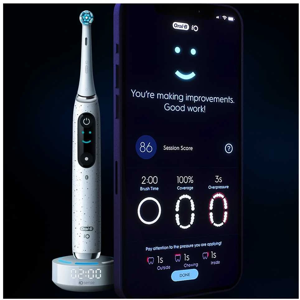 Dantų šepetėlis Braun Šepetėlis oral-b io series 10 stardust baltas