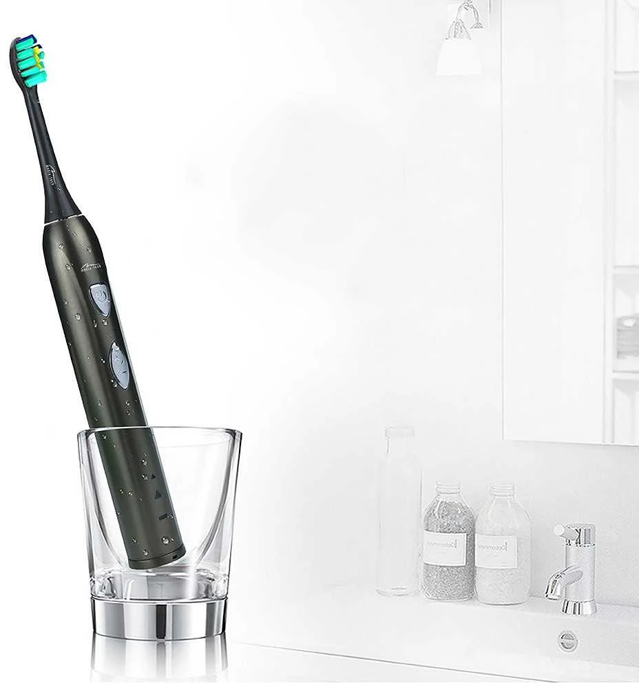 Elektrinis dantų šepetėlis su Sonic WaveClean technologija Media-Tech MT6510, su kelioninė dėtuve ir 2 antgaliais
