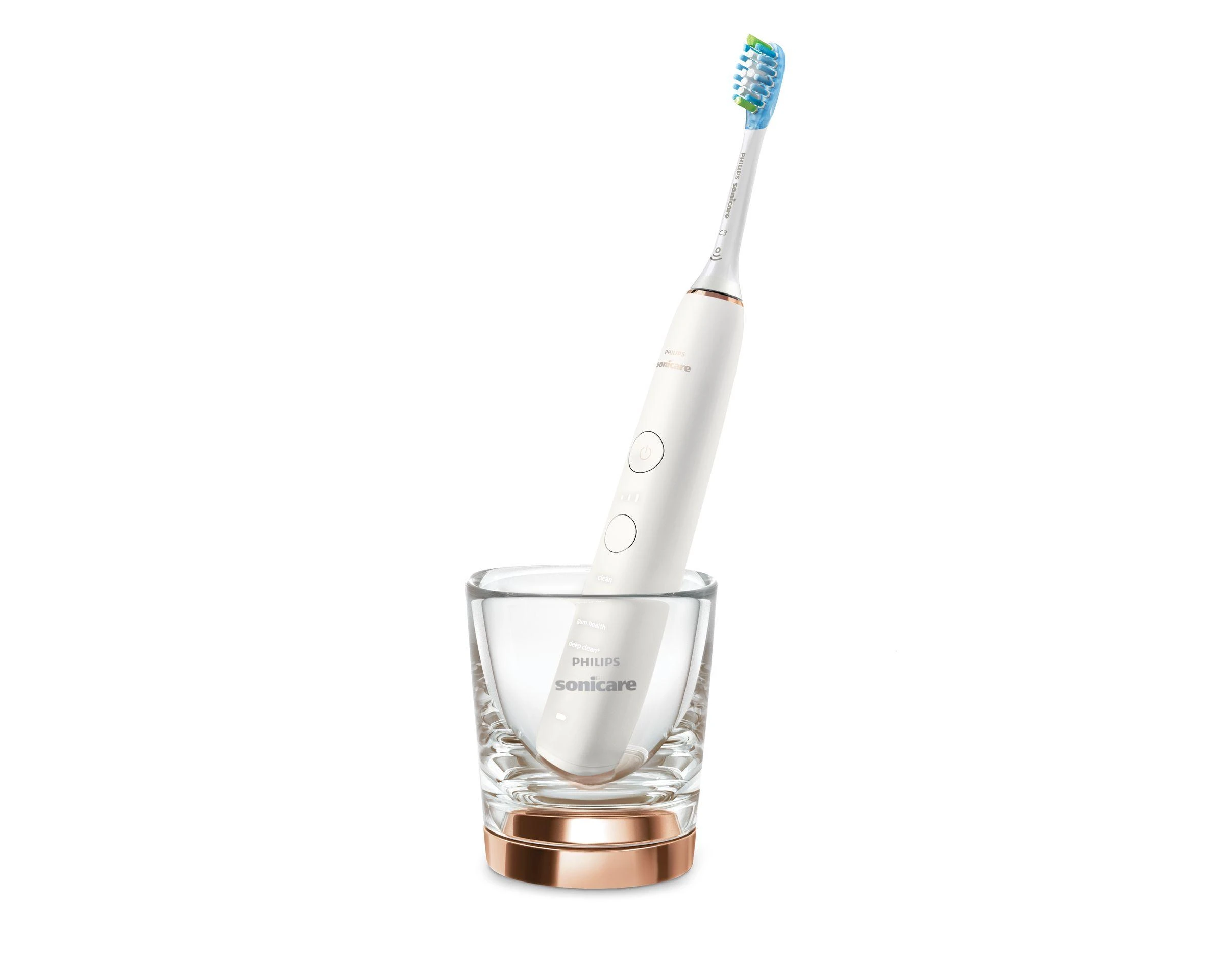 Philips DiamondClean Elektrinis dantų šepetėlis HX9911/94 Įkraunamas, Suaugusiems, Šepetėlių skaičius galvutės įeina 1, Number of teeth brushing modes 4, Sonic technology, Baltas