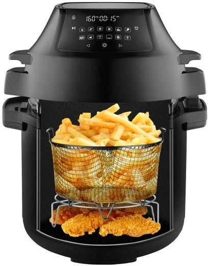 Concept Cookery CK8000 Daugiafunkcinis puodas with Air Fryer function 1500 W Juodas