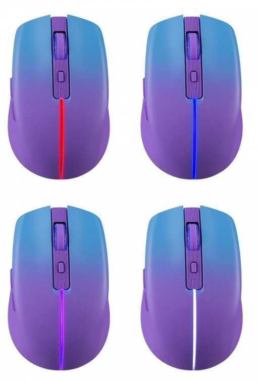 Pelė DEFENDER MYSTERY MM-301 RF+BT PURPLE 1600dpi 6P