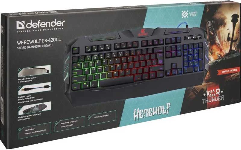 Klaviatūra Defender Werewolf GK-120DL