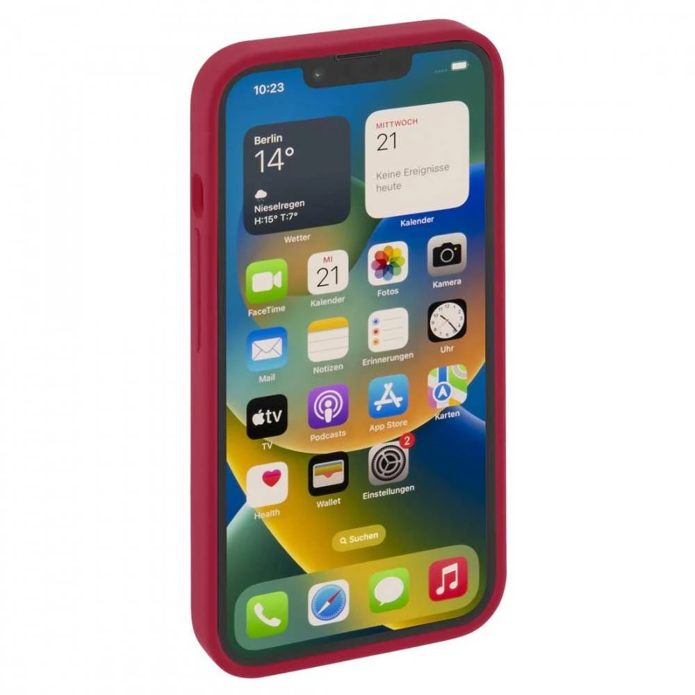 Dėklas Raudonas Hama MAGSAFE MagCase Finest Feel PRO iPhone 14 Plus dangtelis