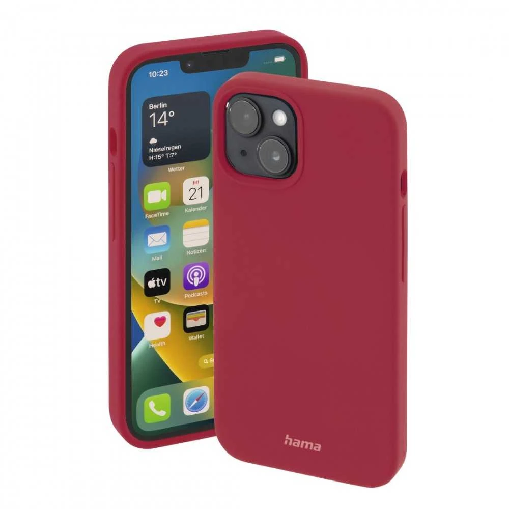 Dėklas Raudonas Hama MAGSAFE MagCase Finest Feel PRO iPhone 14 Plus dangtelis