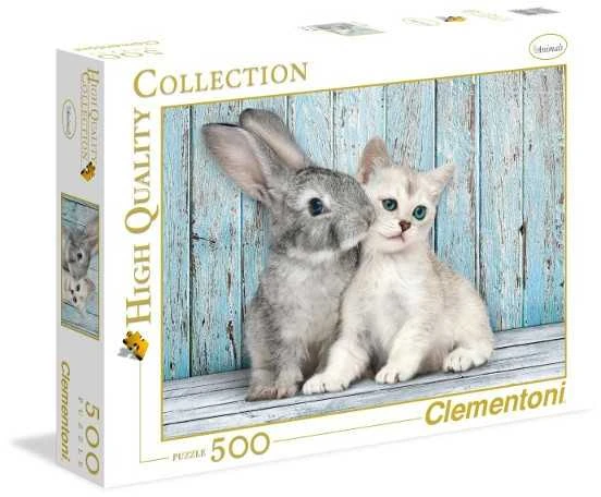 Clementoni Dėlionė 500 vnt. - Katė ir zuikis