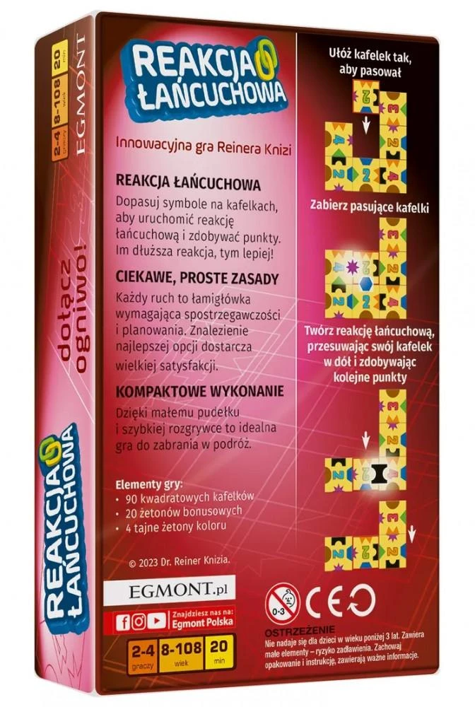 Egmonto grandininės reakcijos žaidimas