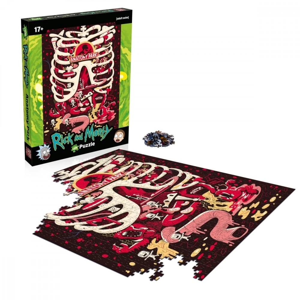 Winning Moves Dėlionė Rick and Morty Anatomy Park 1000 vnt