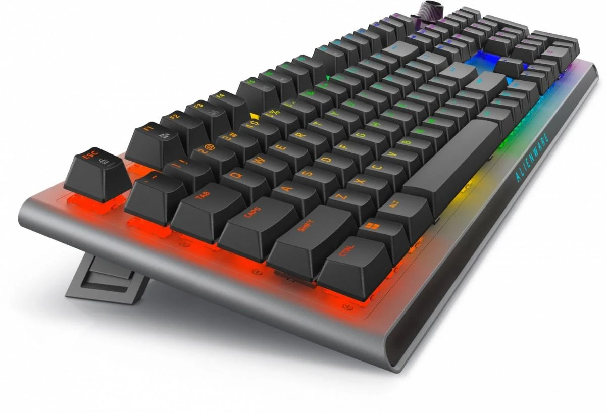Klaviatūra žaidimams Dell Alienware AW920K Cherry MX Raudona belaidė mechaninė su pašvietimu juoda