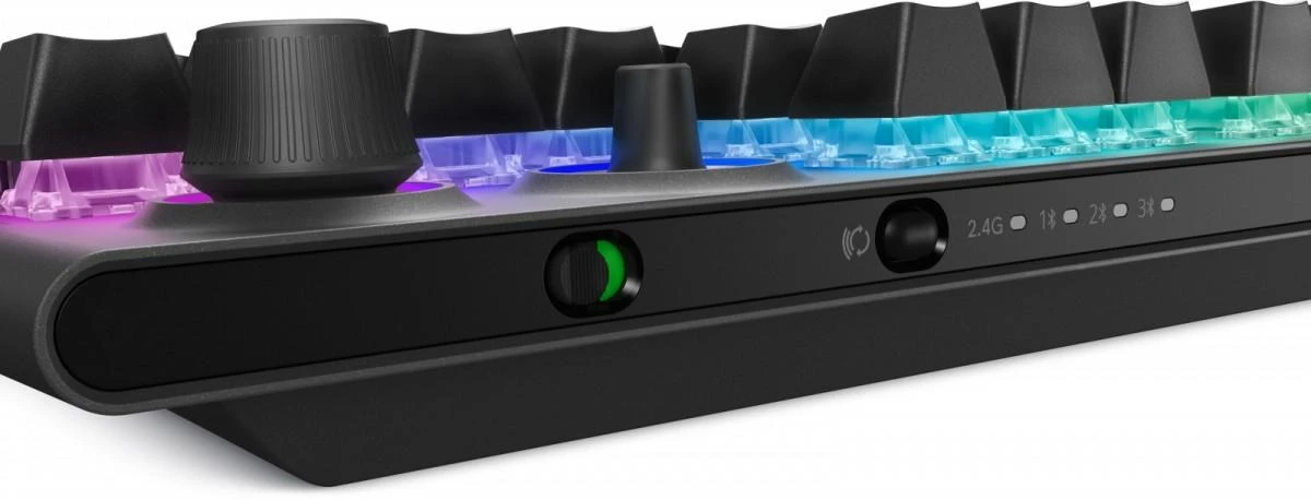 Klaviatūra žaidimams Dell Alienware AW920K Cherry MX Raudona belaidė mechaninė su pašvietimu juoda
