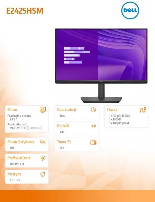 Monitorius Dell Pro E2425HSM (210-BRDV)