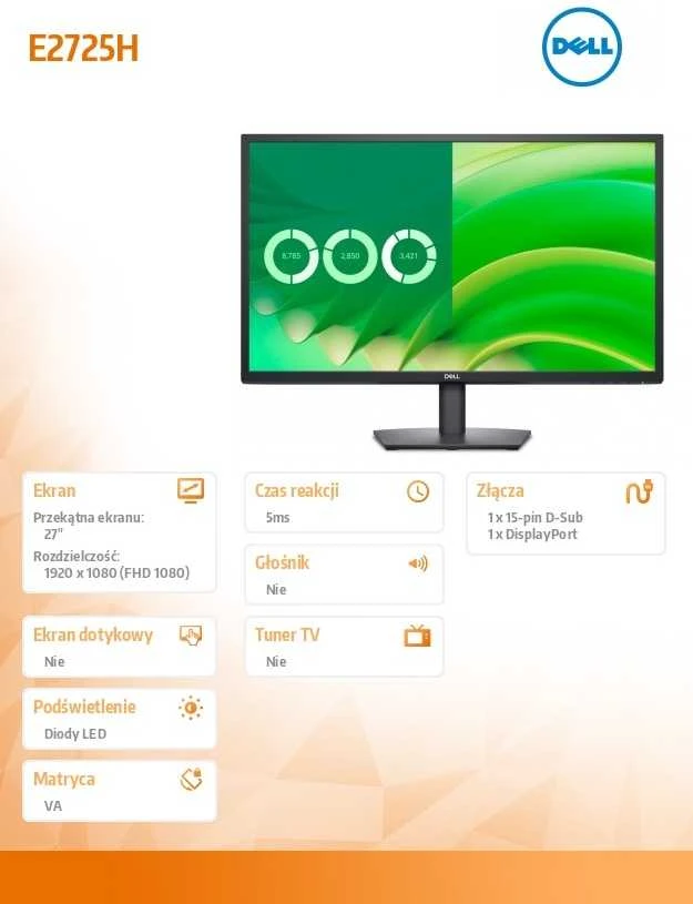 Monitorius Dell E2725H (210-BNJP)