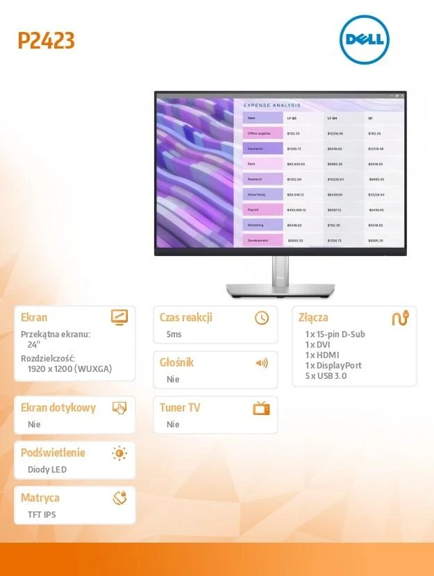 Monitorius Dell P2423 (210-BDFS)