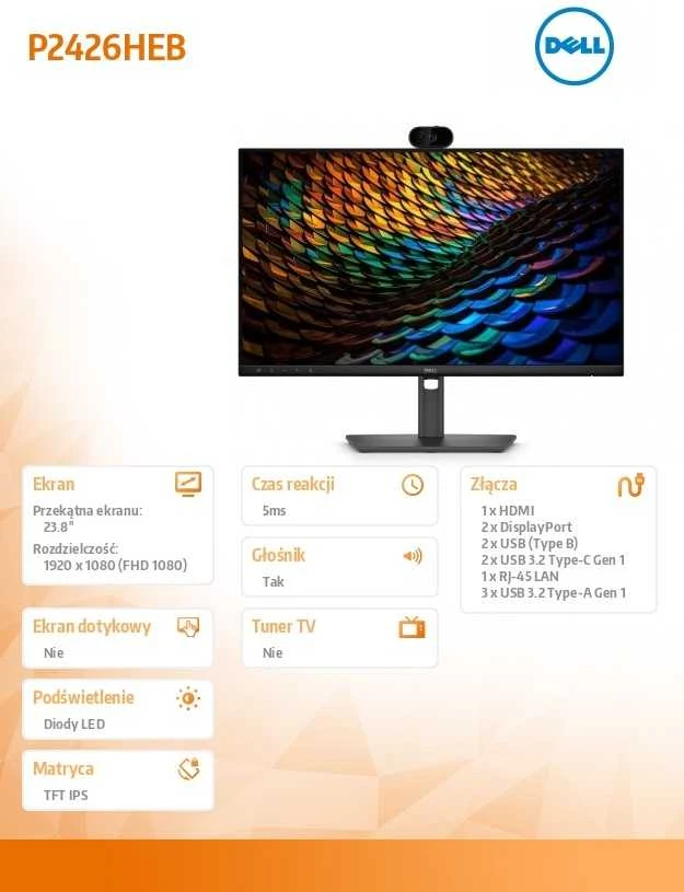 Monitorius Dell Pro P2426HEB (210-BVHS)