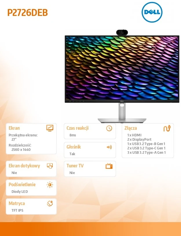 Monitorius Dell Pro P2726DEB (210-BVHR)