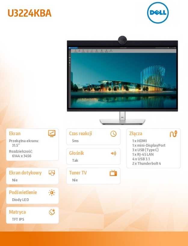 Monitorius Dell UltraSharp U3224KBA (210- BHNX)