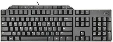 Dell su laidu biznesowa klaviatūra multimedialna usb kb-522, juoda