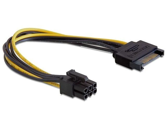 DELOCK Power SATA 15 Pin 1x6 PCI Express