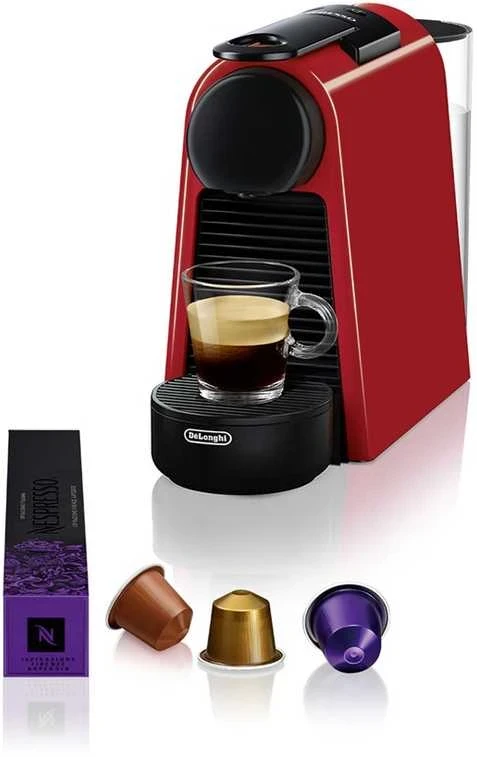 Kavos aparatas Delonghi EN 85.R Essenza Mini Slėgis 19 bar, kapsulinis kavos virimo aparatas, 1150 W, Raudona
