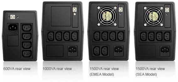 Delta Electronics Vx1000 1000va/600w line interactive usb upa102v210035