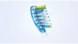 6 dalių šepetėlių galvučių pakuotė Philips Sonicare Optimal White HX6066/87, Baltos spalvos aprašymas - Prekės nuotrauka