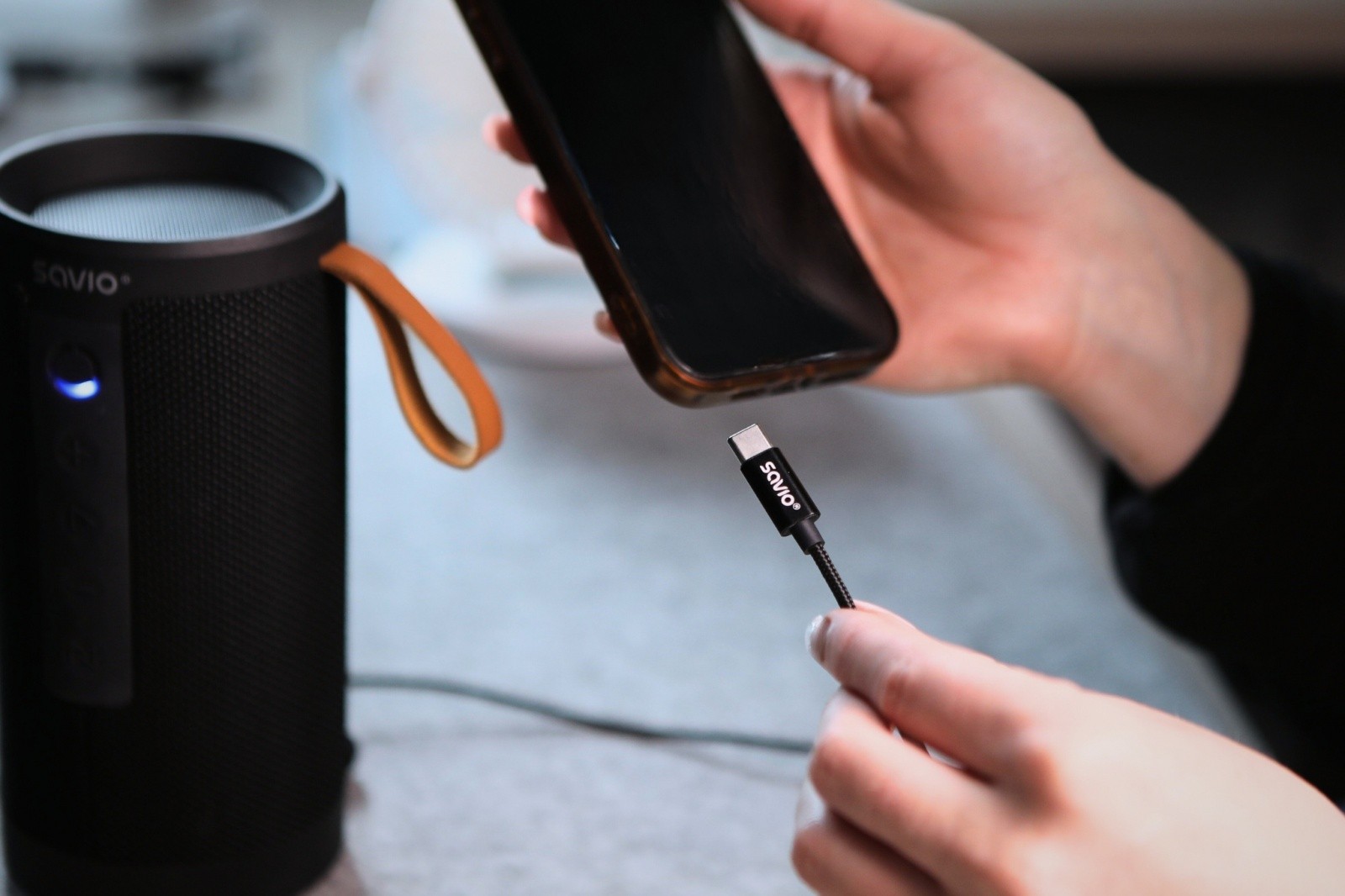 Savio Kabelis usb-c do mini-jack cl-187 1m aprašymas - Prekės nuotrauka