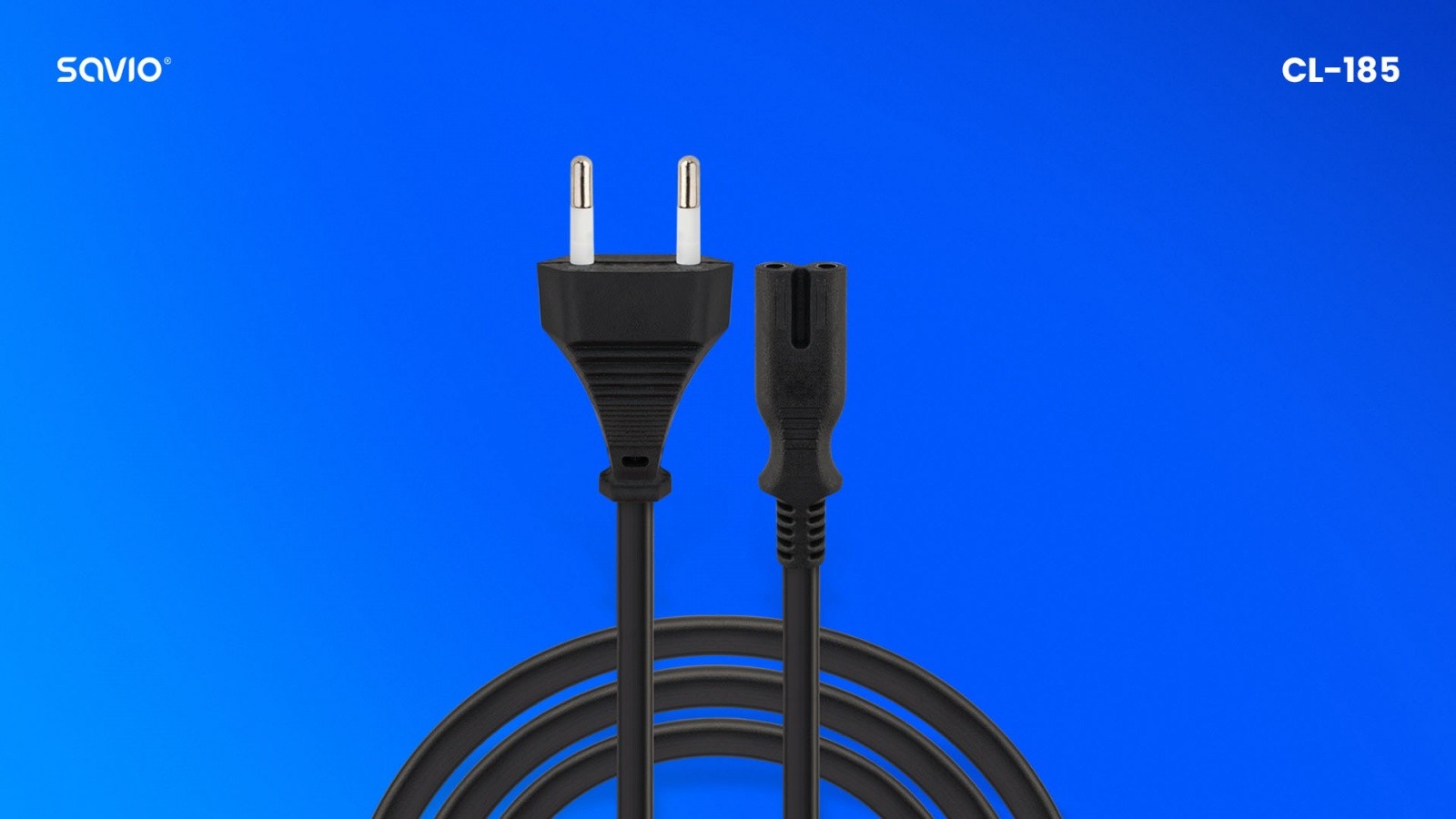 Savio Cable maitinimo blokas 2pin, 5m, cl-185 aprašymas - Prekės nuotrauka Savio Cable maitinimo blokas 2pin, 5m, cl-185 aprašymas - Prekės nuotrauka