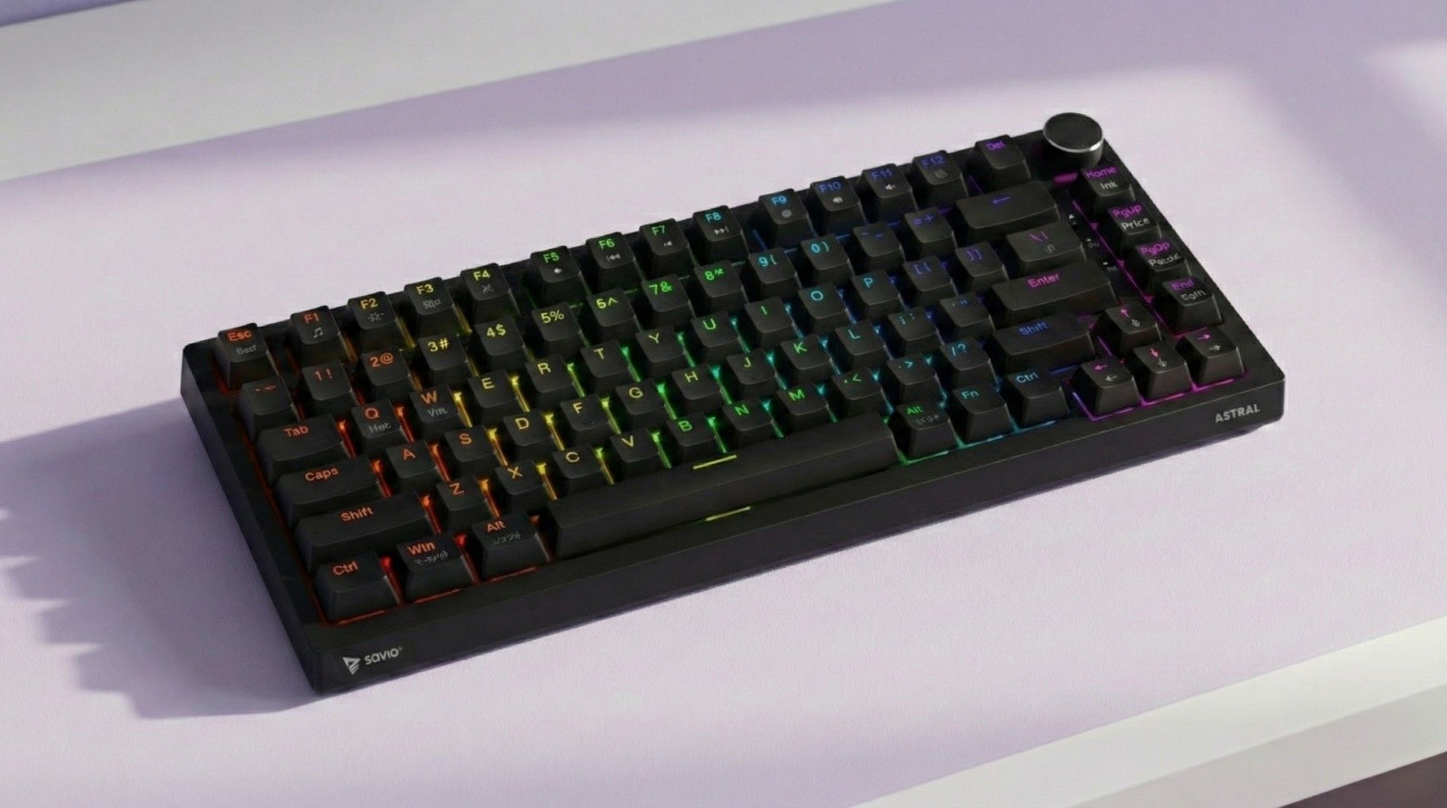 Savio Klaviatūra magnetyczna astral juodas outemu baltas jade magnetic rgb aprašymas - Prekės nuotrauka