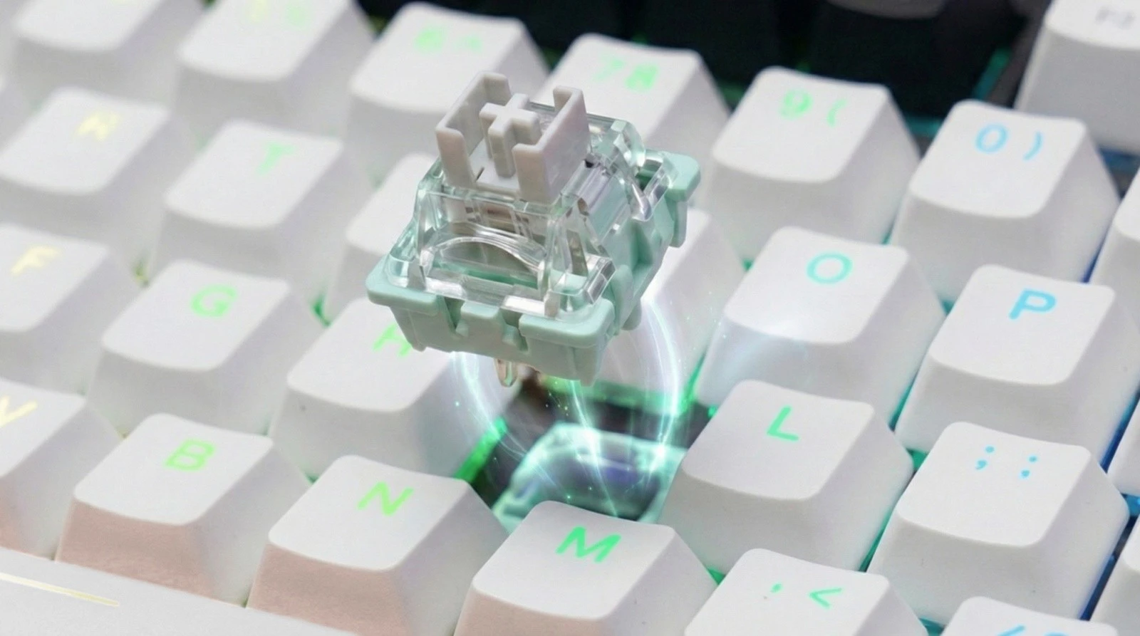 Savio Klaviatūra magnetyczna astral baltas outemu baltas jade magnetic rgb aprašymas - Prekės nuotrauka