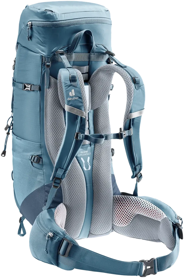 Deuter Aircontact Lite 40+10 turistinė kuprinė, pilka / mėlyna