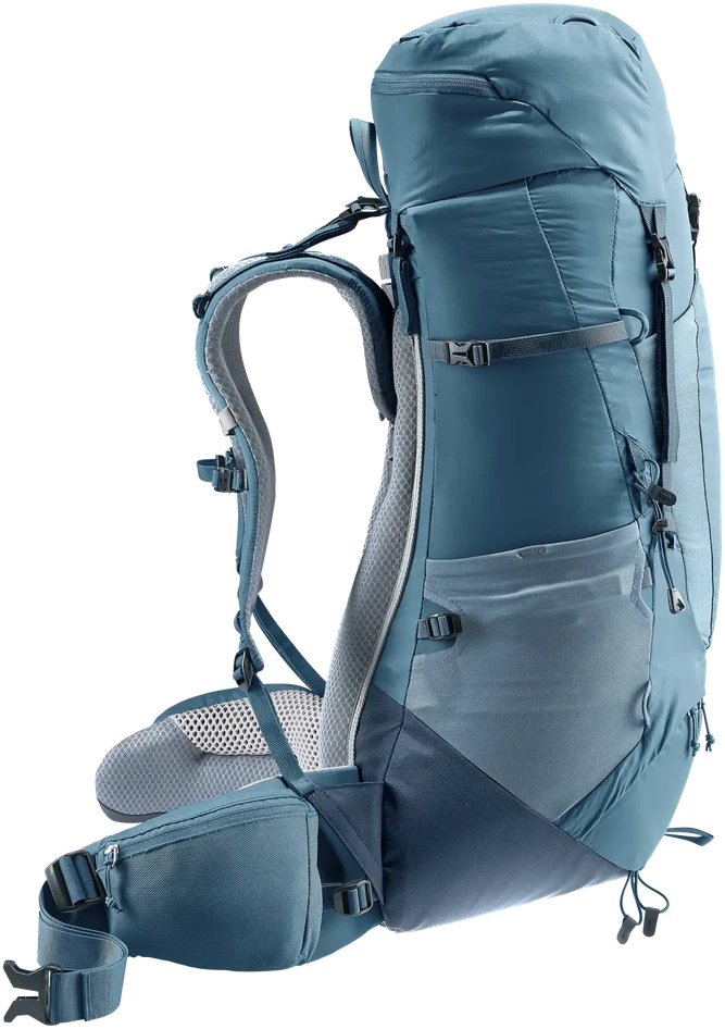 Deuter Aircontact Lite 40+10 turistinė kuprinė, pilka / mėlyna